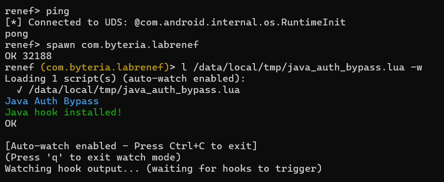 Renef Lab Cases - Java Method Hook